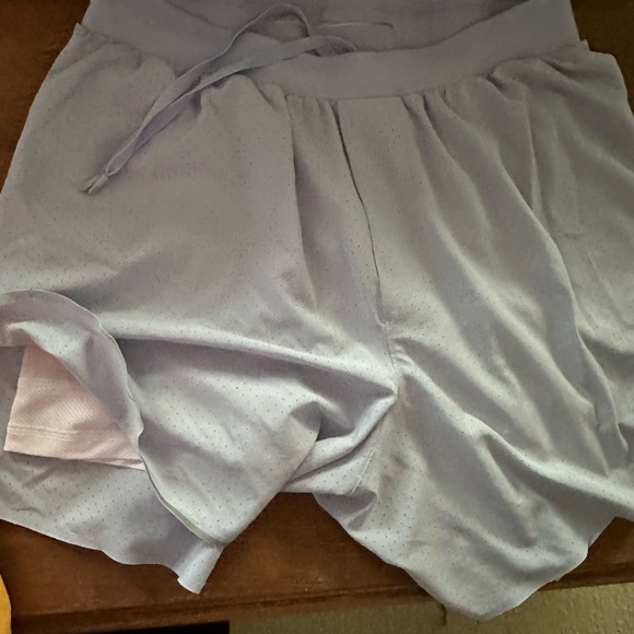 Lululemon Perforated Shorts Set - Yellow, Orange, Lavender - Picture 2 of 4